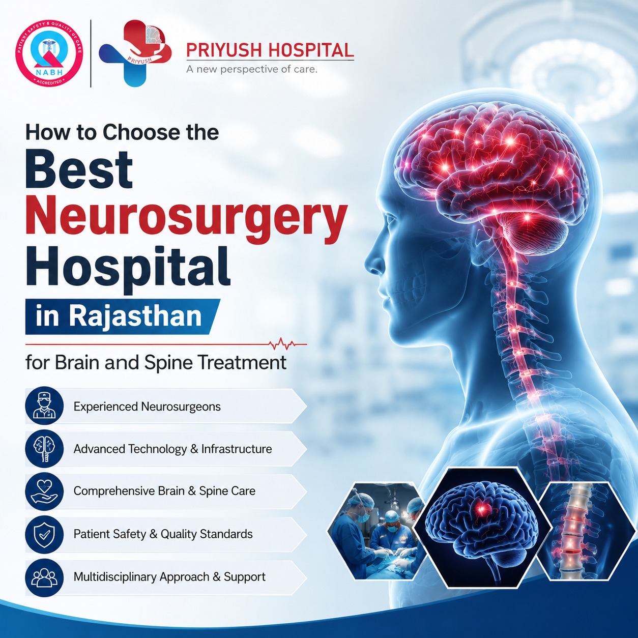 How to Choose the Best Neurosurgery Hospital in Rajasthan for Brain and Spine Treatment