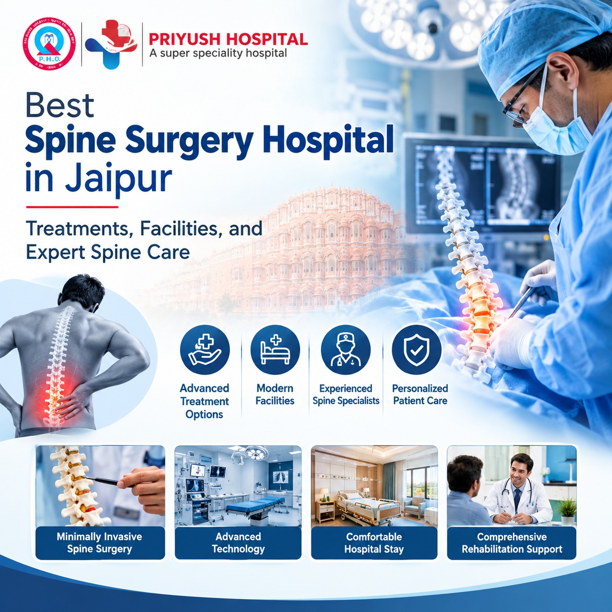 Best Spine Surgery Hospital in Jaipur Treatments, Facilities, and Expert Spine Care